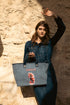 Seahorse Tote Bag denim - Voiceat